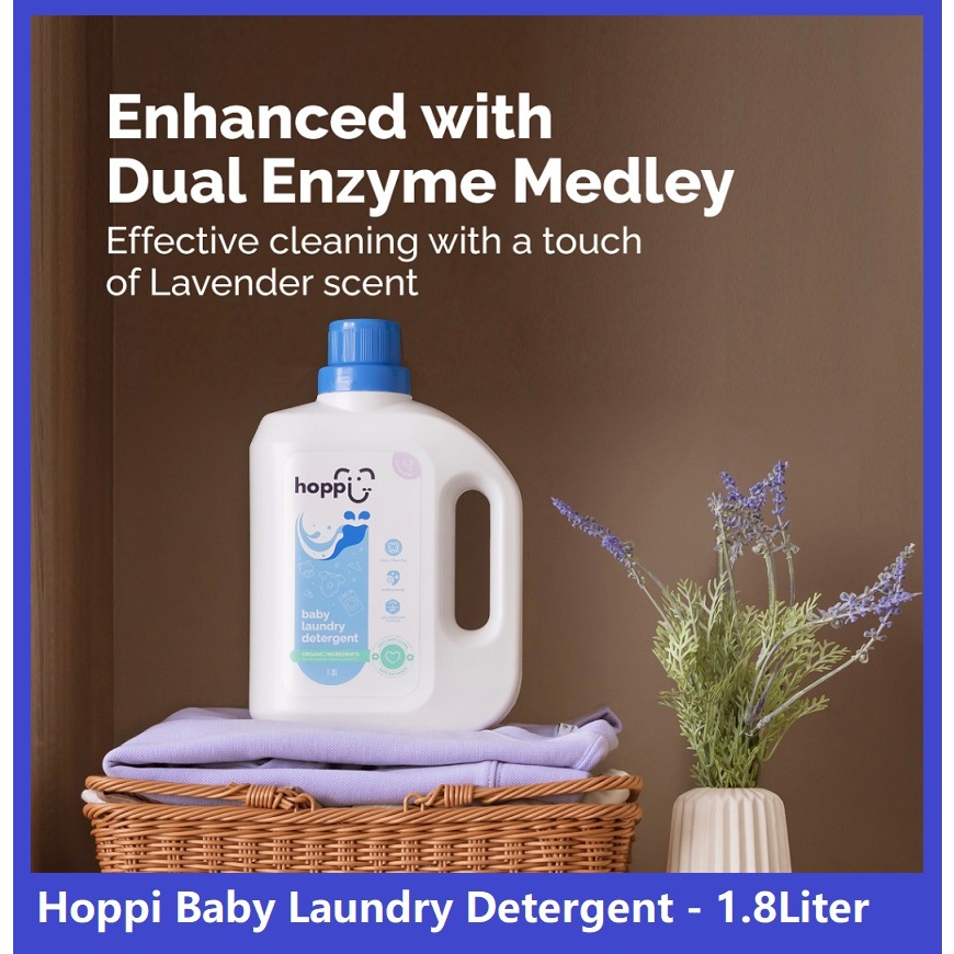 Hoppi Organic Baby Laundry Detergent - Lavender (1.8L/Bottle)