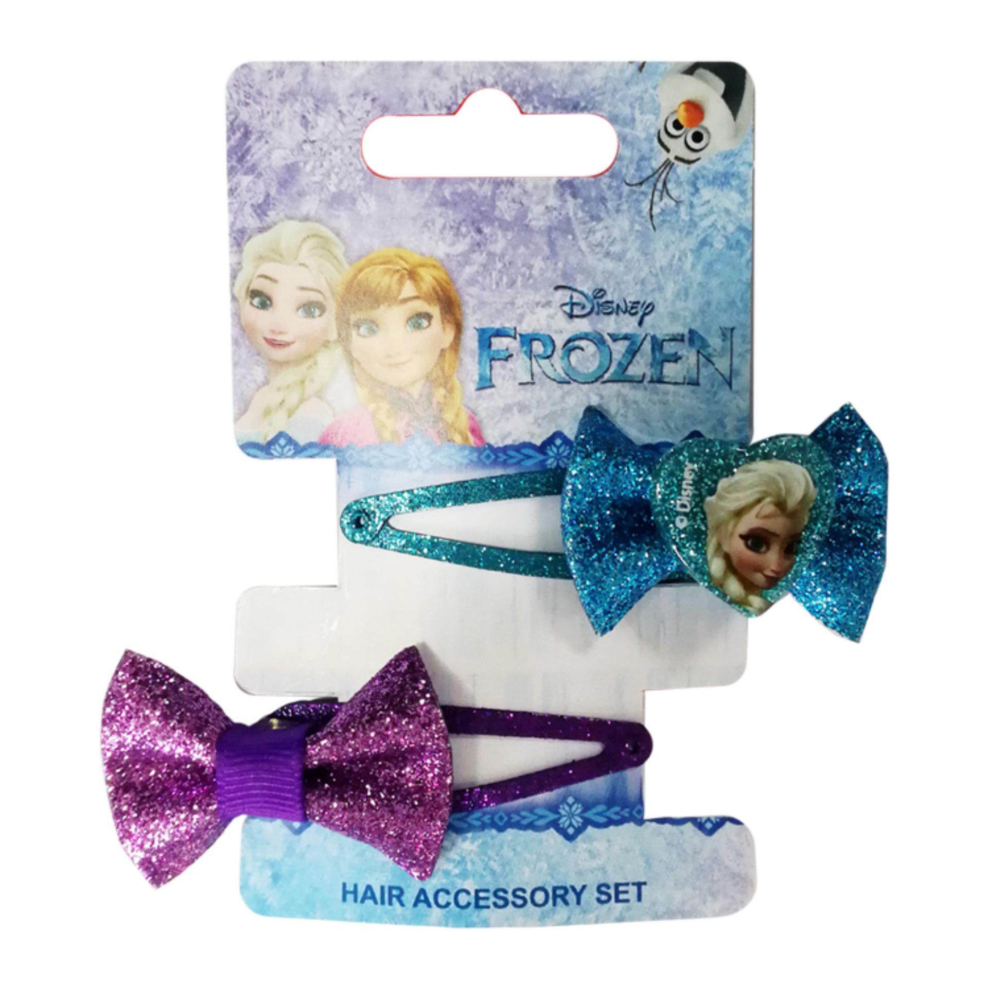 Disney Princess Frozen 2pcs Girls Glossy Metal Tic Tac Hair