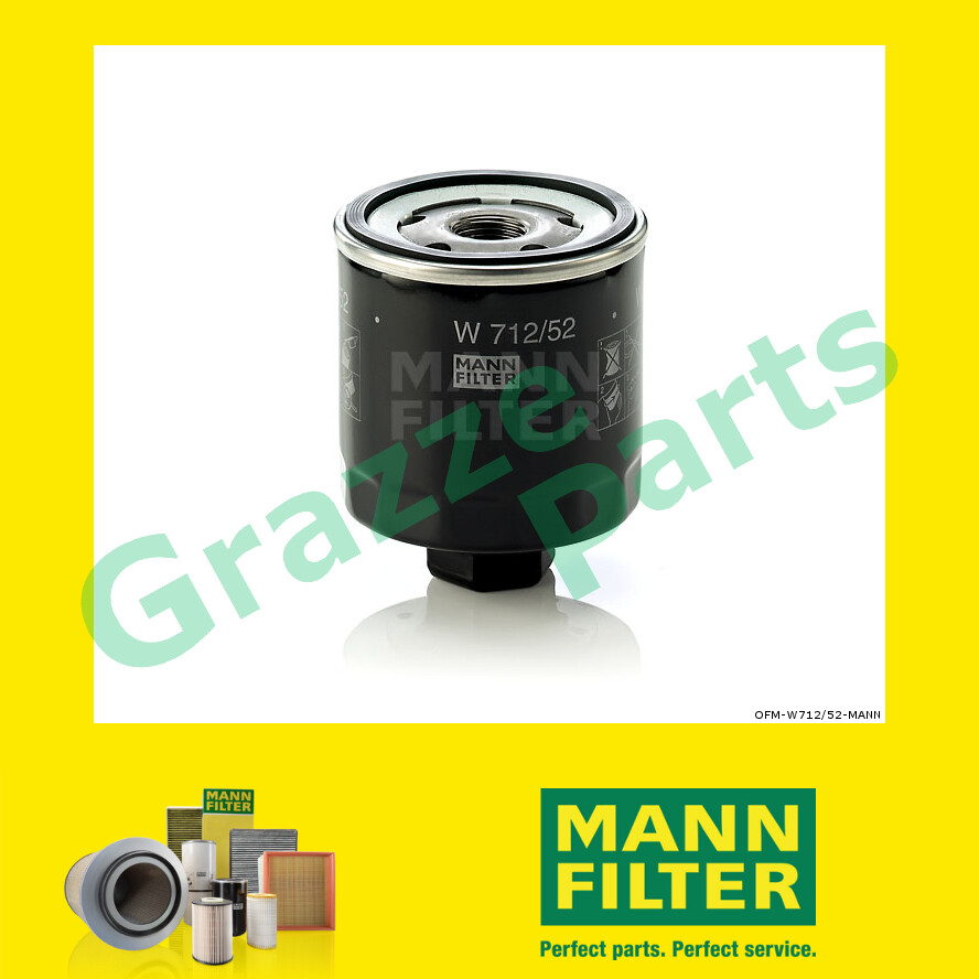 100% Original Mann Oil Filter W712/52 W 712/52 OC263 OC263/2 for Audi A2 8Z 1.4 1.6 FSI