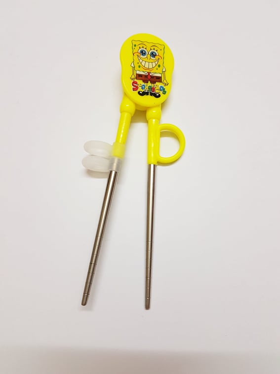 Cartoon Children Learning Chopstick Kid Training Chopsticks for Kids | Stainless Steel Bottom | Penyepit Chopstick Latihan 儿童训练筷
