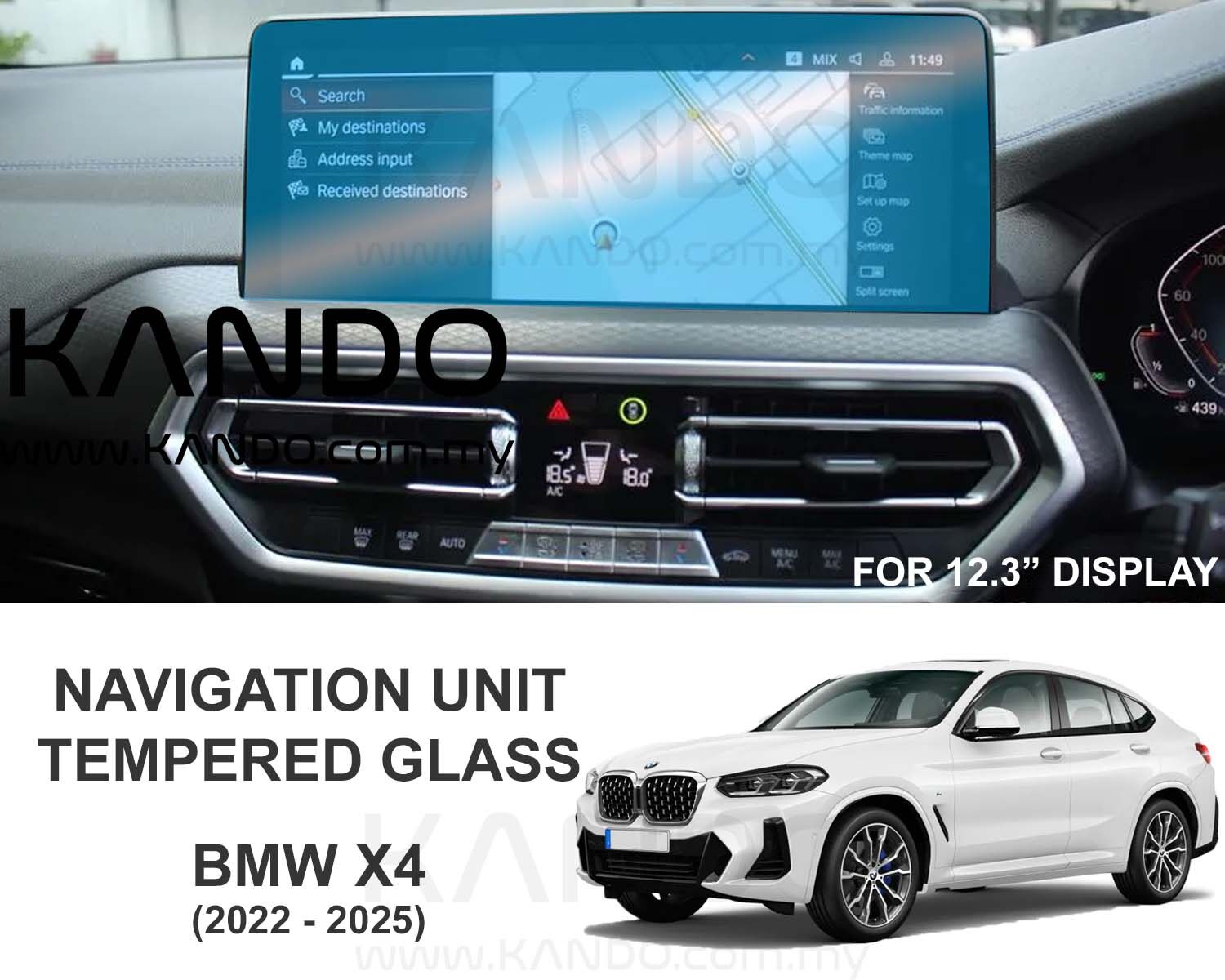 BMW X4 Tempered Glass Protector BMW G02 X4 LCI Tempered Glass Protector BMW G02 X4 Tempered Glass Protector BMW X4 Head Unit Glass BMW X4 GPS Glass Protector BMW X4 Glass Protector
