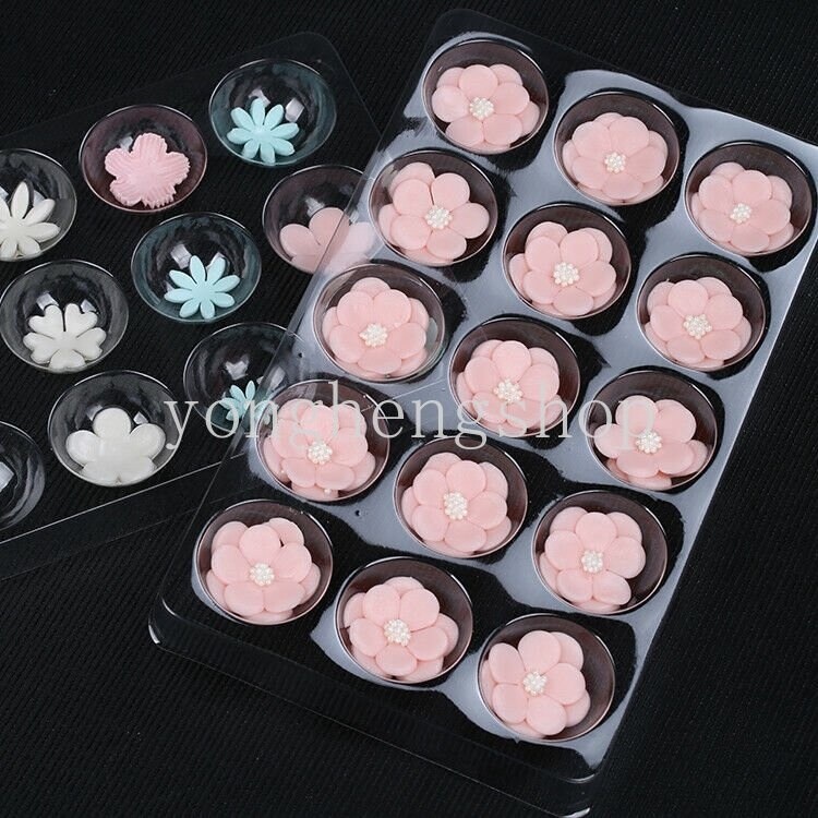 【Modern housewives】 2pcs/set Cake Fondant Sugar Flower Drying Rack Petal Shaping Tray Kitchen Cake Decorating Tool Plastic Tray for Home Baking