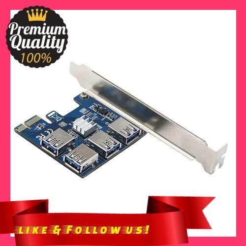 People\'s Choice PCI-E to USB3.0 Adapter Card High Speed Transmission Converter Card with 4 USB3.0 Ports Desktop Computer Expansion Card (Standard)