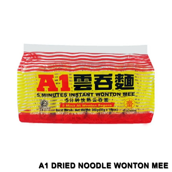 A1 5 Minutes Instant Wonton Mee 360g