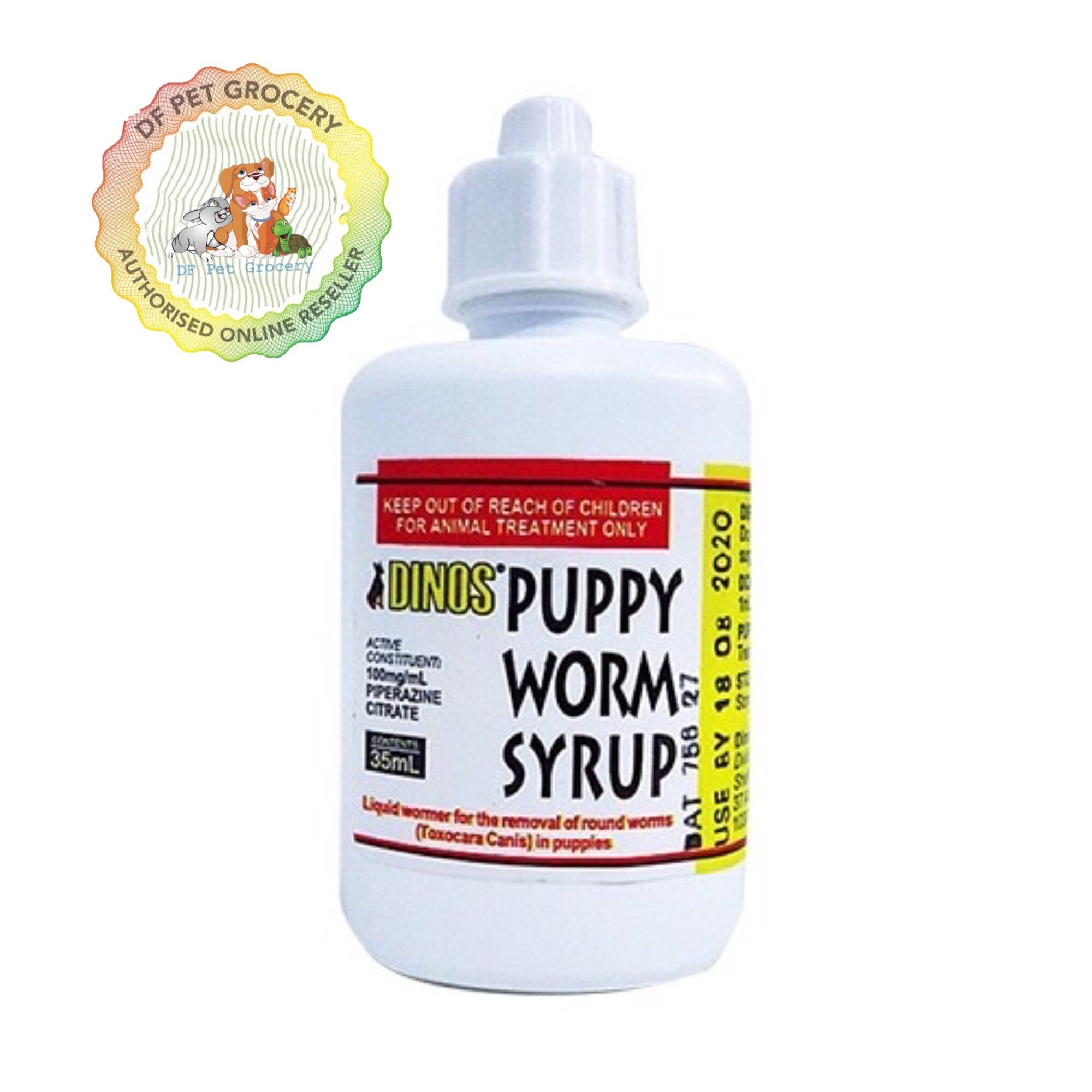 Dinos Puppy &amp; Adult Wormer Syrup 35ml ( Deworm For Dog )