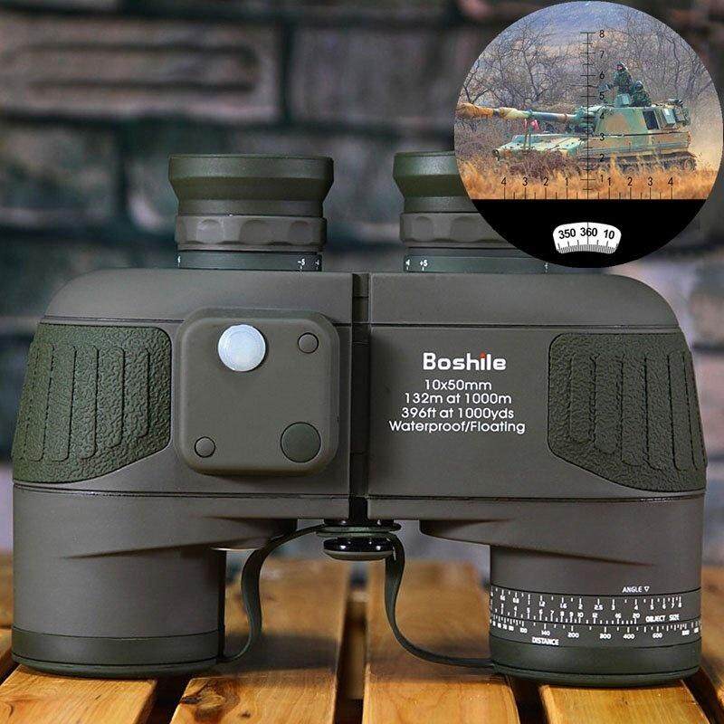 100% waterproof protection 10x50 Military Marine Binoculars Waterproof Night Vision Telescope with Rangefinder & Digital Compass ราคา 5,771 บาท*ส่งฟรี