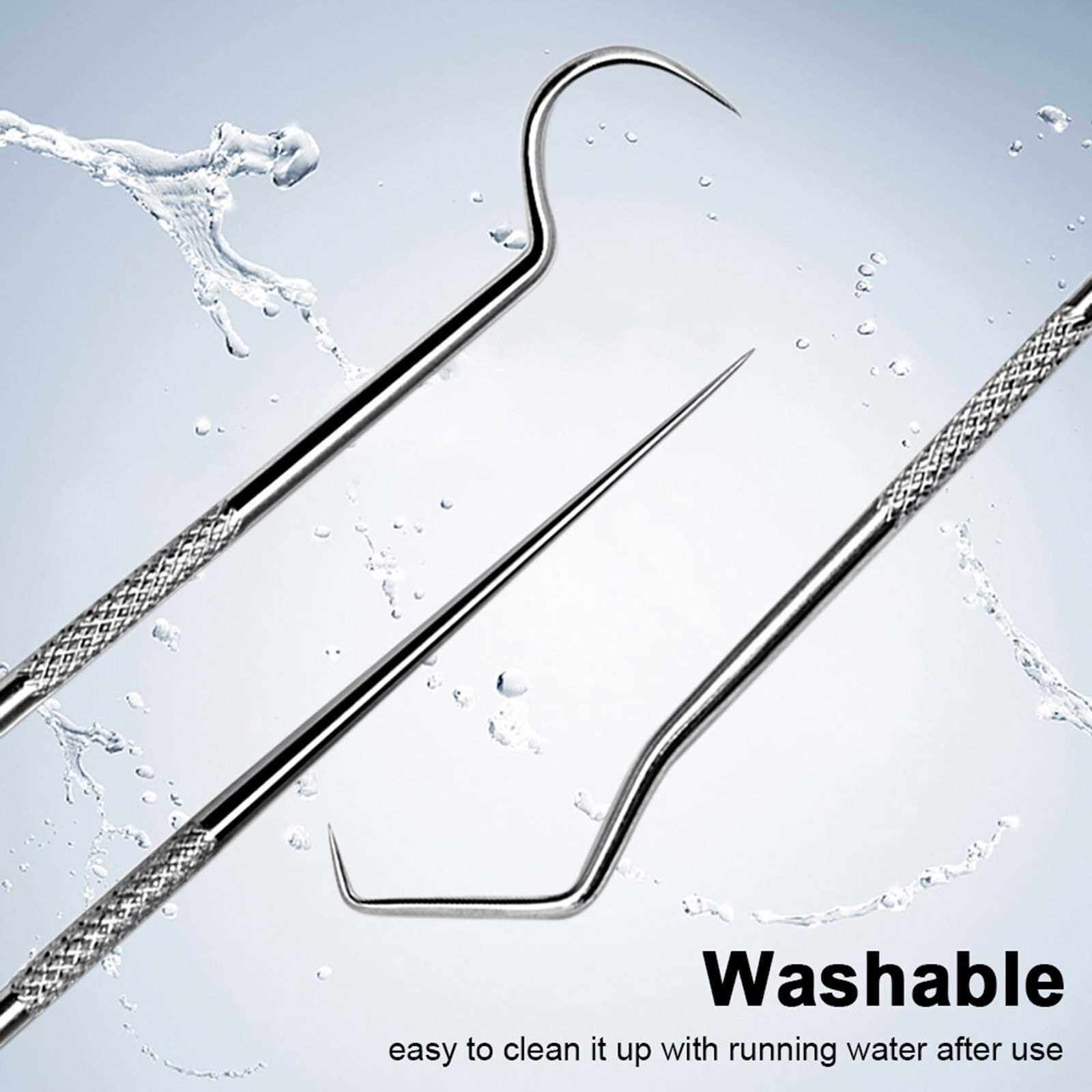 Portable Toothpicks Stainless Steel Tooth Pick Sticks Pocket Toothpick ...