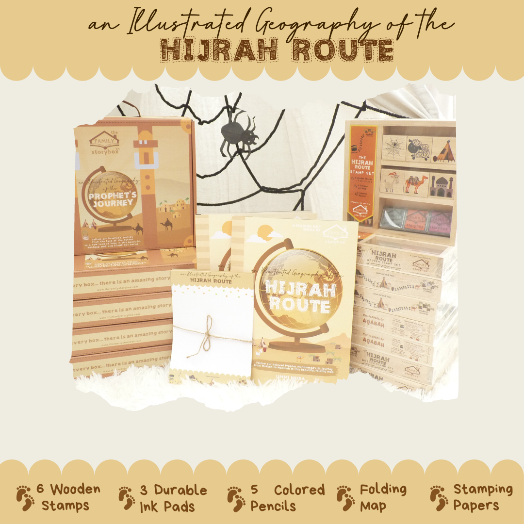 Islamic Early Learning - Prophet's Hijrah Stamp Set and Hijrah Folding Map