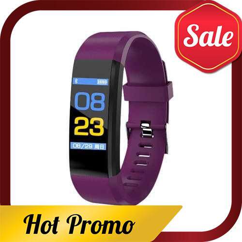 0.96-inch Touchscreen Smart Bracelet Sports Watch Waterproof Support Movement Track Heart Rate Blood Oxygen Monitor Information Push Purple (Purple)