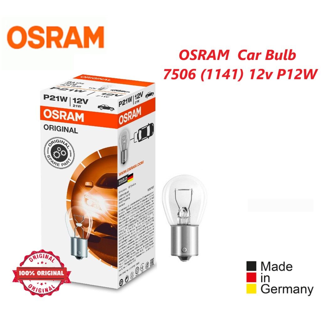 Genuine Osram Original P21W 12V 21W BA15s 7506 Bulbs 10 pcs (1141)