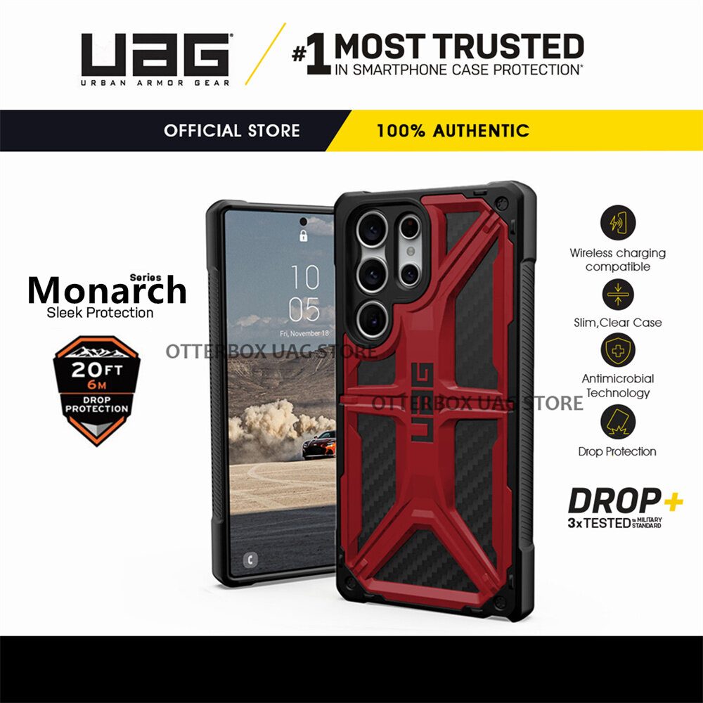 Ốp lưng UAG Monarch Carbon Fiber Cho Samsung Galaxy S23 Ultra / S23+ Plus / S23 / Galaxy S22 Ultra /