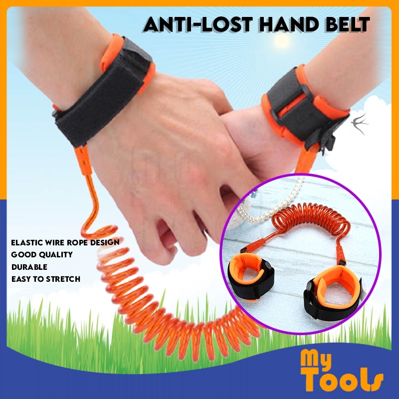 Mytools Anti-lost Hand Belt Toddler Kids Baby Safety Walking Harness Strap Wrist (BLUE/ ORANGE)