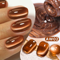 BORN PRETTY 10ml Black Autumn Glass Cat Eye Gel Nail Art Polish Ultra Shine Soak Off UV Gel Nail Art Varnish