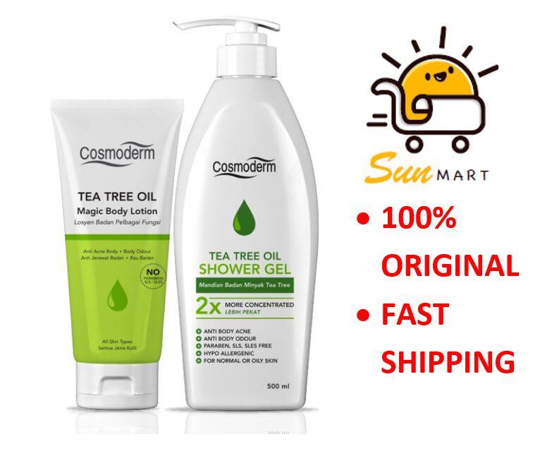 Cosmoderm Tea Tree Oil Anti Acne and Body Odour Set