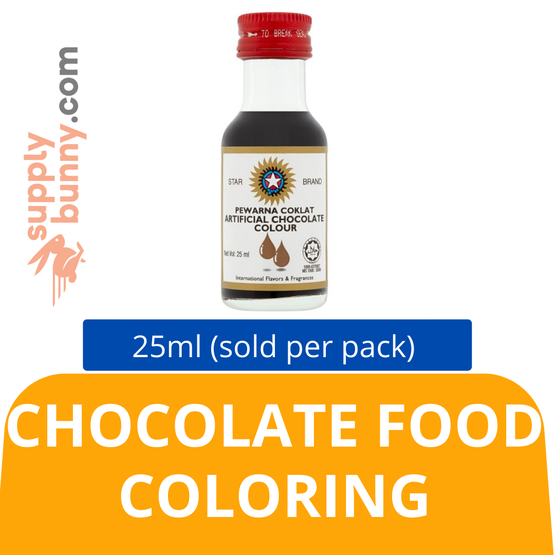 Chocolate Food Coloring 25ml (sold per bottle) 巧克力食用色素 PJ Grocer Pewarna Makanan Makanan Coklat