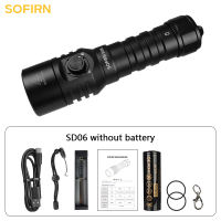 Sofirn SD06 Diving Flashlight 3200lm SFT70 Powerful 21700 Underwater Diving Lantern Range 472m Deep Scuba Torch IP68 Waterproof