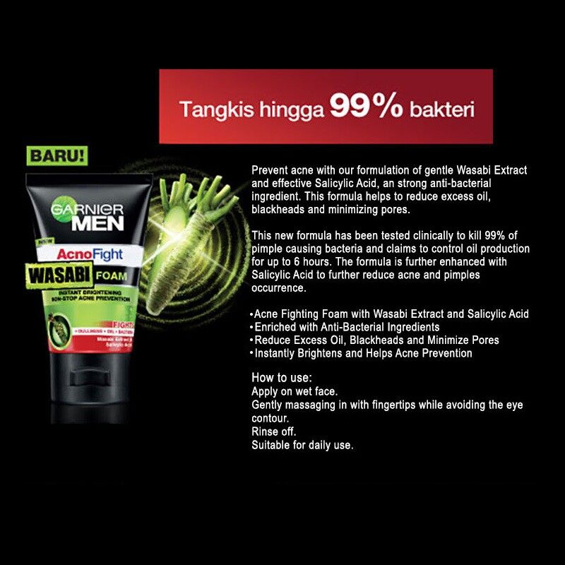 garnier men acno fight ingredient