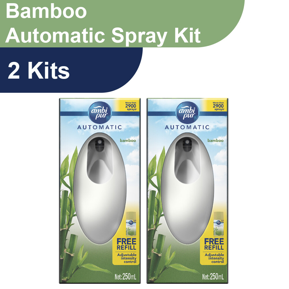 Ambi Pur InstantMatic Bamboo Automatic Spray Kit [Bundle of 2]