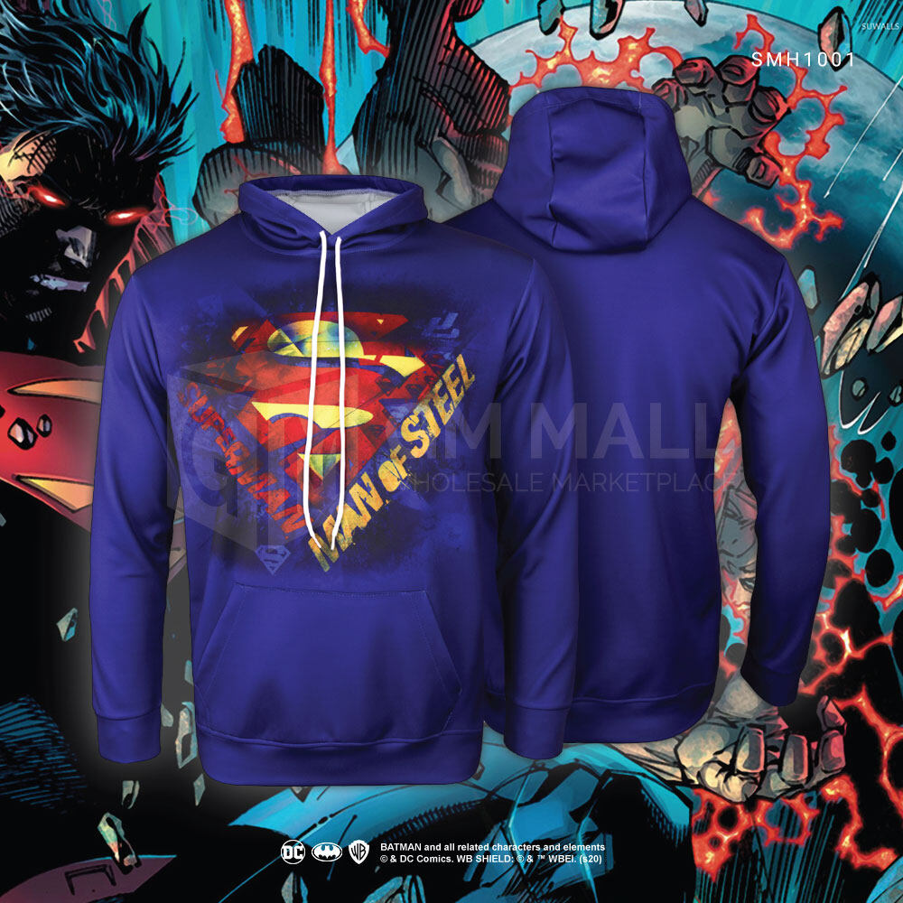 SUPERMAN DC JUSTICE LEAGUE Sweater Hoodies - UNISEX Casual Long Sleeve Jacket Sports Hooded Tops [SMH1001]