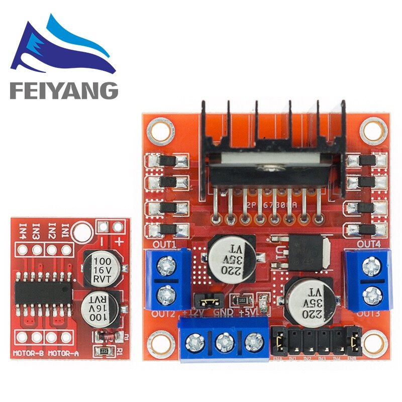 L298n 2a dc motor stepper motor driver speed controller module dual h bridge for arduino smart robot 2wd robotics rc car