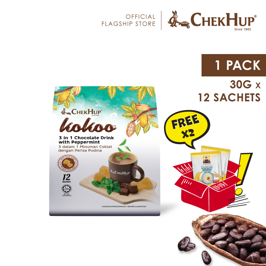 Chek Hup Kokoo 3in1 Chocolate Drink with Peppermint (30g x 12s)