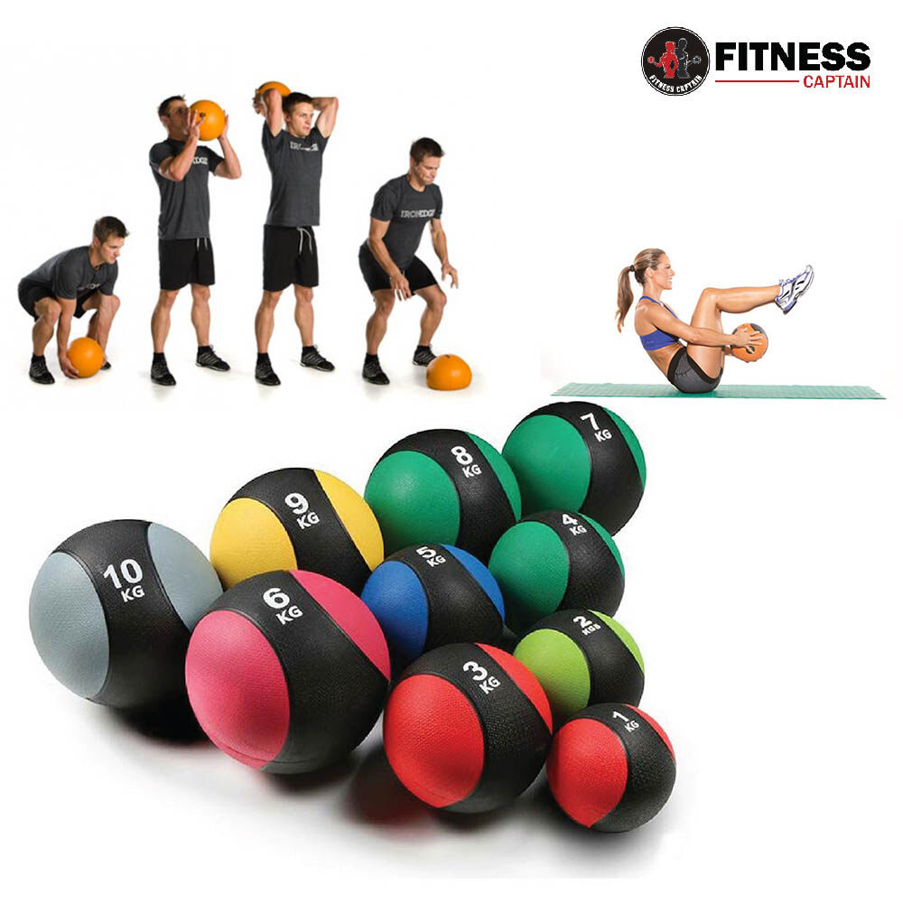Fitness Gym Medicine Ball Rubber Muscle Balls Arm Exercise 10KG New