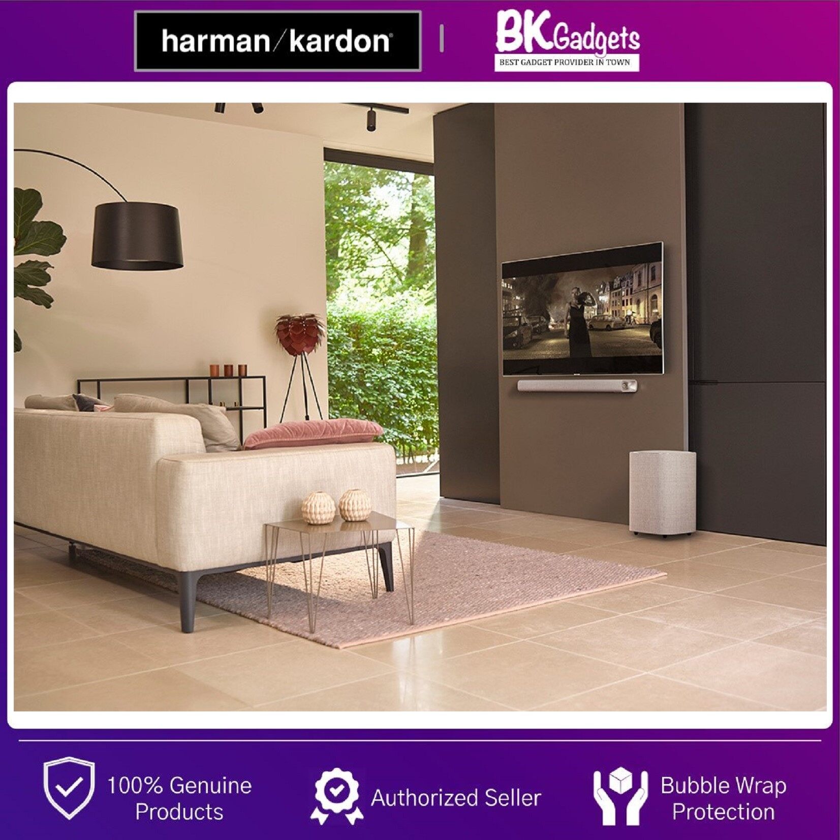 Harman Kardon Citation Sub S Compact Wireless Subwoofer with Deep Bass | Easy Setup with Wireless Connectivity