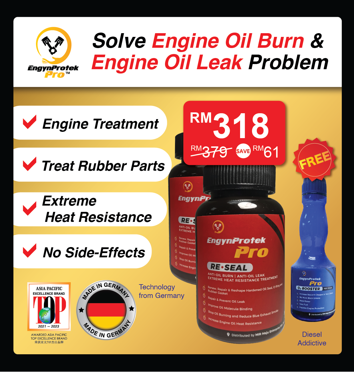 EngynProtekPro ReSeal {EPP ReSeal Buy 2 Free 1 O2 Booster Package