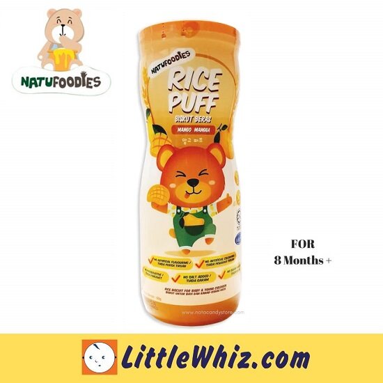 Natufoodies: Rice Puff - Mango - 60g