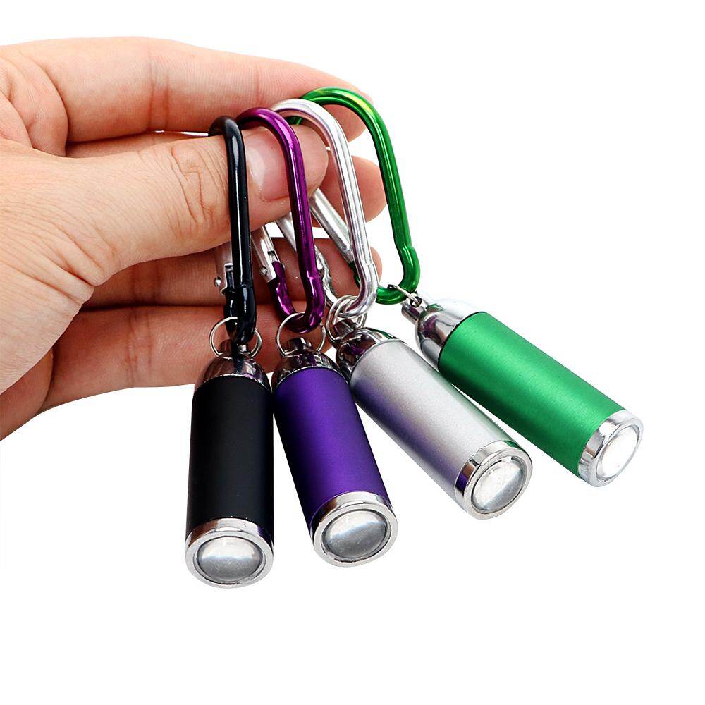 Móc khóa xe hơi mini đèn cầm tay có móc chìa khóa đèn pin đèn lồng để cắm trại đèn pin led có thể thu phóng ống lồng