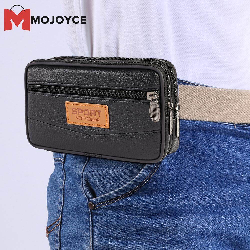 MOJOYCE Túi Đeo Hông Bằng PU Đa Năng Cho Nam Ví Điện Thoại Thông Thường Ngoài Trời Thắt Lưng Túi Đeo Hông 175X10. 5X4Cm