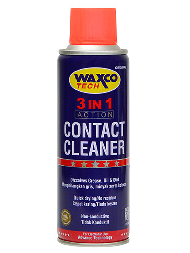 WAXCO TECH 3 IN 1 ACTION CONTACT CLEANER 200ML / Kereta Wax / Car Wash / Car Polish / Car Wax / Kereta cuci