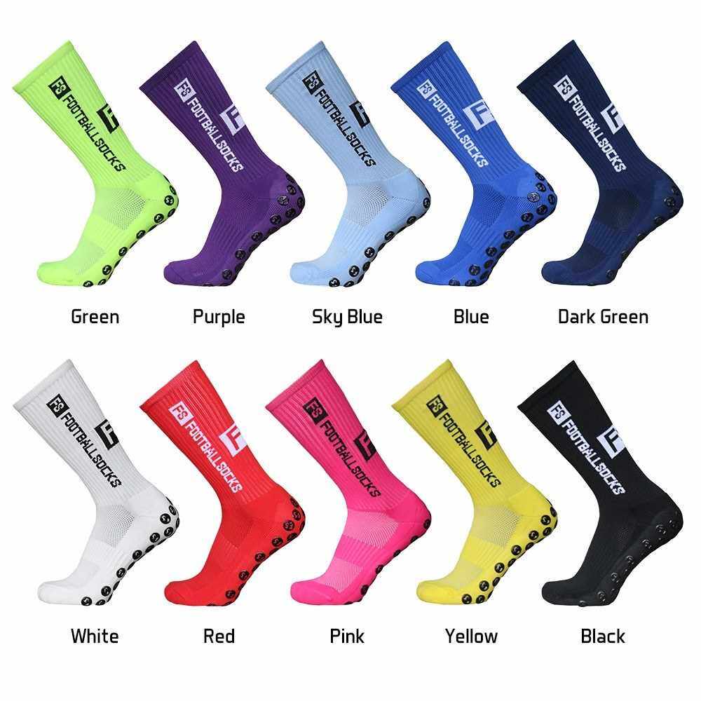 BEST SELLER Outdoor Sports Running Socks Stretch Socks Athletic Football Soccer Socks Anti Slip Socks with Grips (Black)