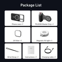 TELESIN Master Grip Magnetic Phone Case Camera Remote for 17 Pro / Pro Max