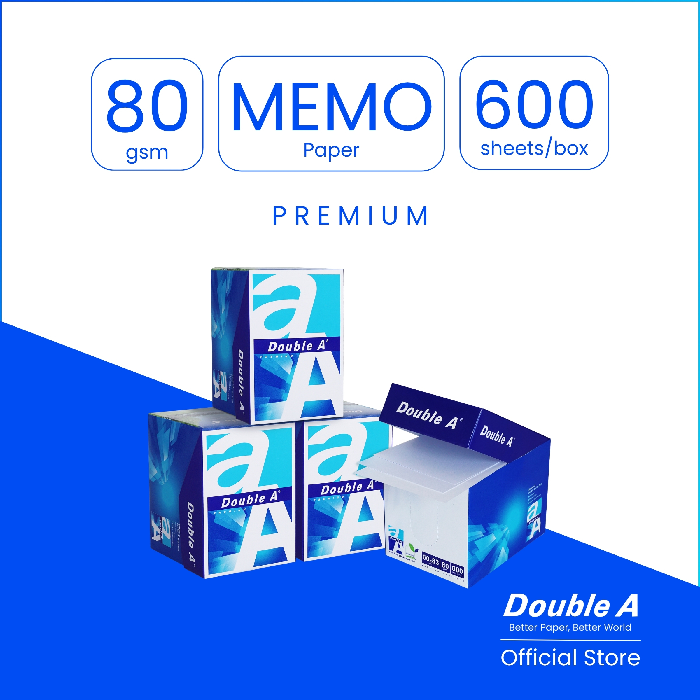 Double A Minibox 80gsm (600 sheets)