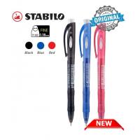 STABILO Liner 348 Ballpoint Pen 0.5mm 0.7mm / Ball Pen / Retractable Semi Gel Pen - (50pcs/box)