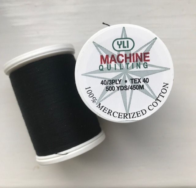 YLI Machine Quilting Thread(500yard/450m) 100% Mercerized Cotton40/3plyMade in USA.