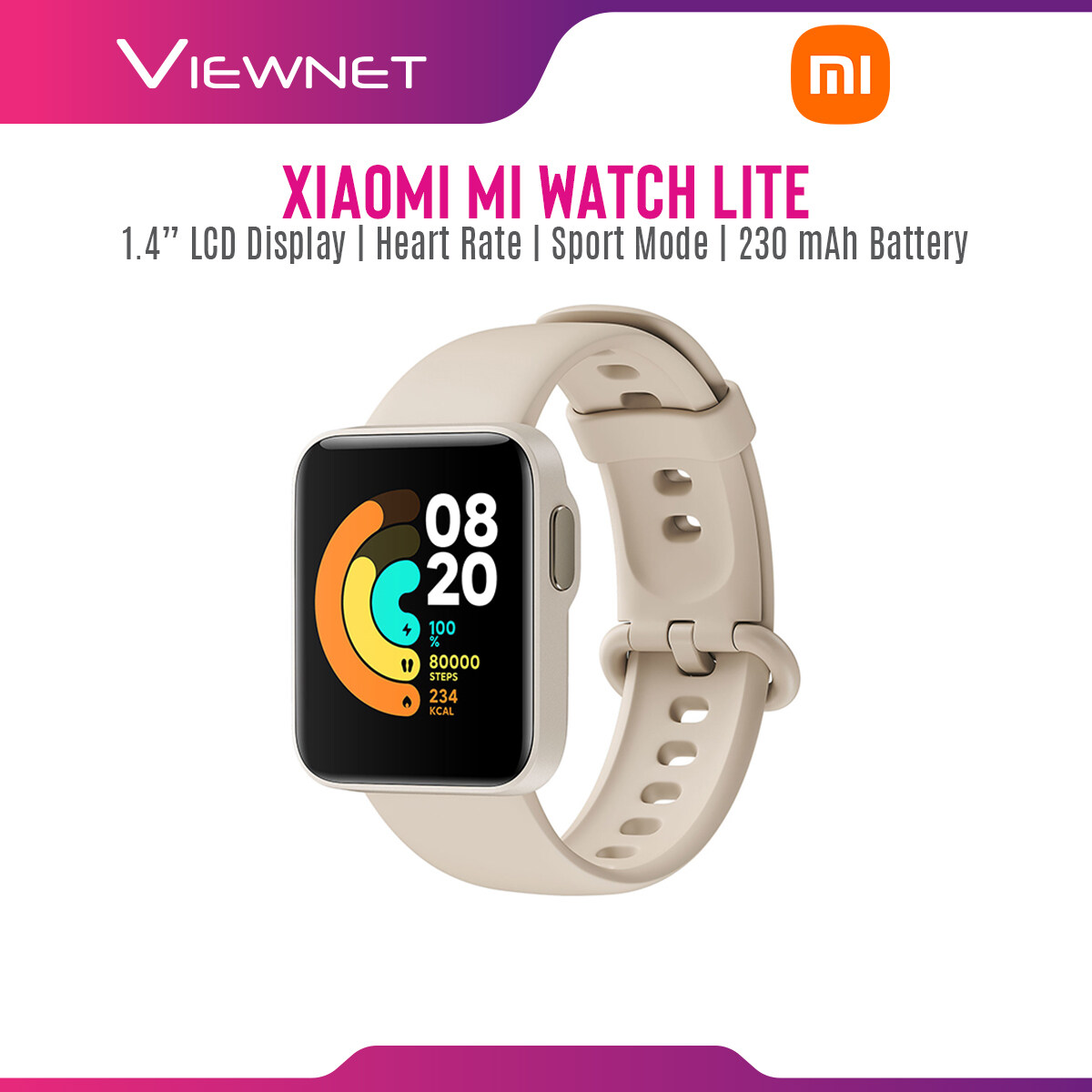 Xiaomi Mi Watch Lite with 1.4