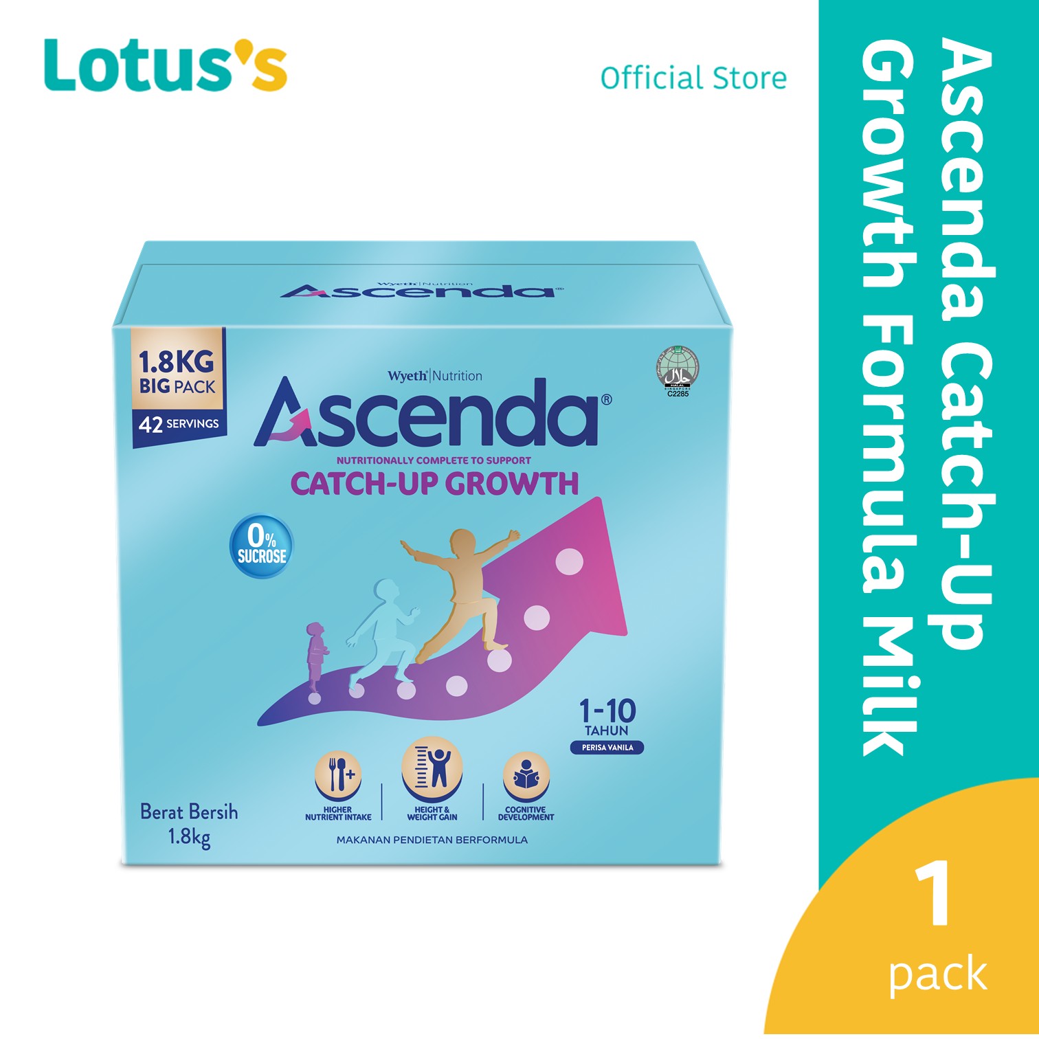 Ascenda Catch-Up Growth Formula Milk 1.8kg