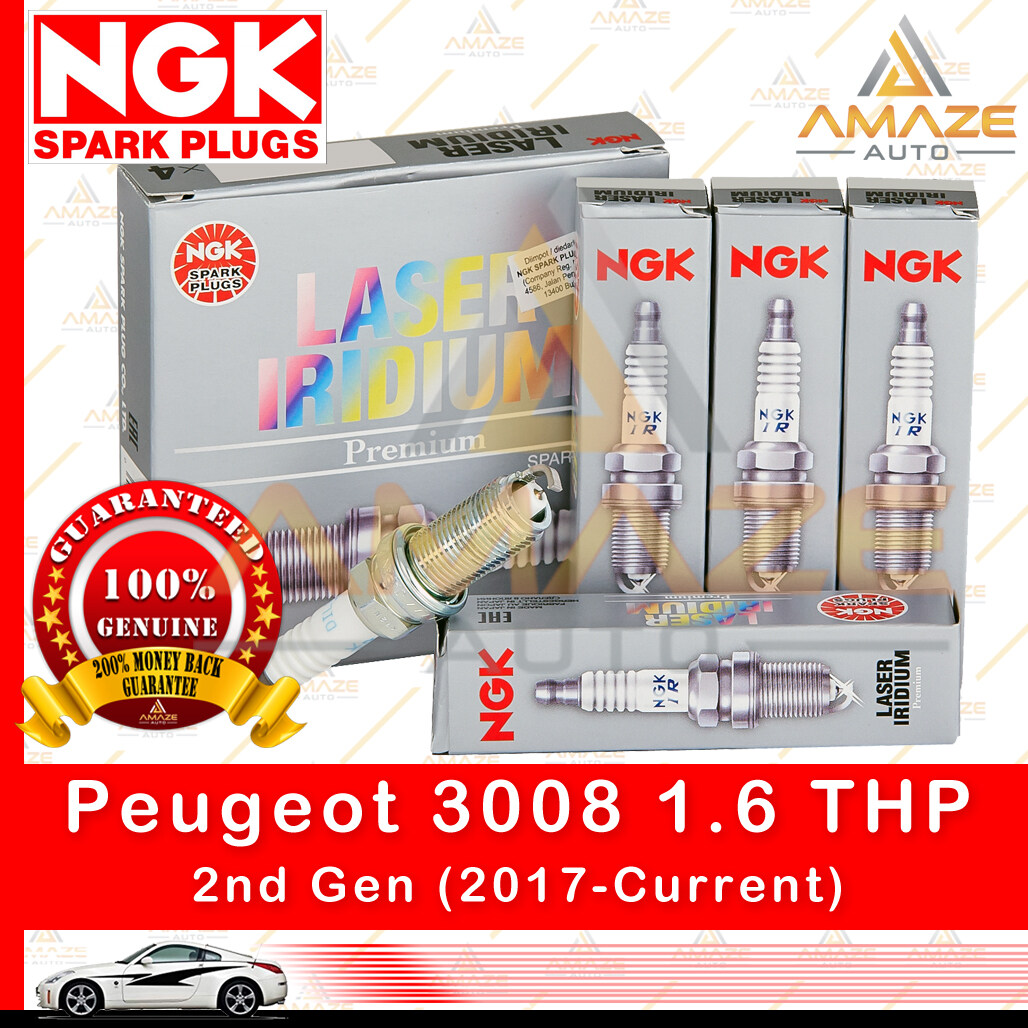 NGK Laser Iridium Spark Plug for Peugeot 3008 1.6 THP (2017-Current) - Amaze Autoparts