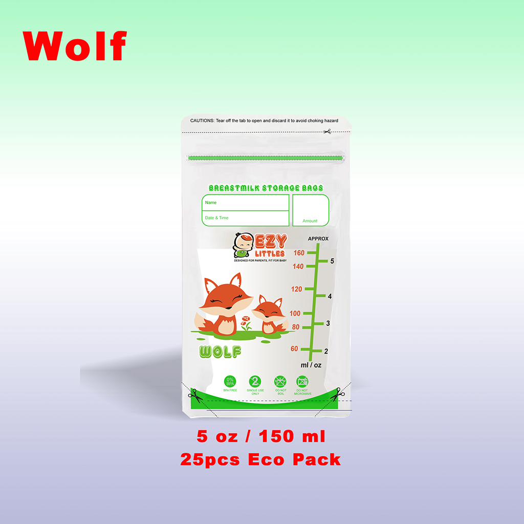 EZYLITTLES Breastmilk Storage Bag 5oz 7oz Double Zip Lock Leakproof Freezer Safe BPA Free Baby Milk Bag Susu Perahan Ibu Pek Jimat Ekonomi Mudah Simpan Susu Ibu Selamat Diguna Sejuk Beku Kualiti Tebal Storan Susu Bayi Untuk Penyusuan Harian