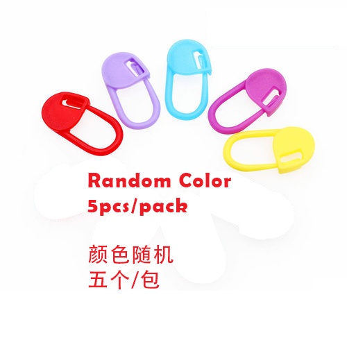 Stitch Marker 5pcs marking clip colorful plastic DIY crochet accessories clips 彩色回形针记号扣DIY钩针配件
