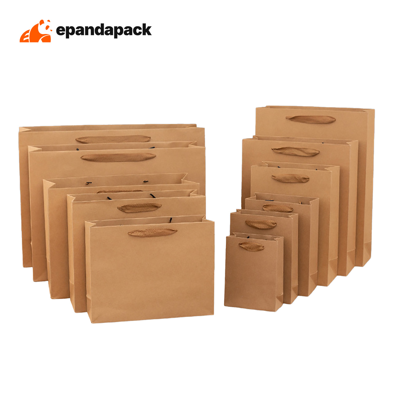 Paper Bag with Fabric Handle Beg Kertas Cenderahati Gift Bag Kahwin Door Gift Coated Surface Smooth