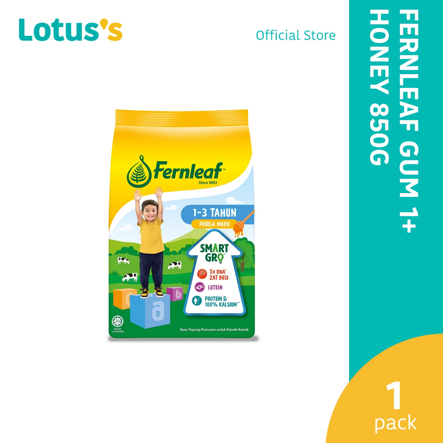 Fernleaf 1 - 3 years Baby Milk Formula Powder Honey 850g
