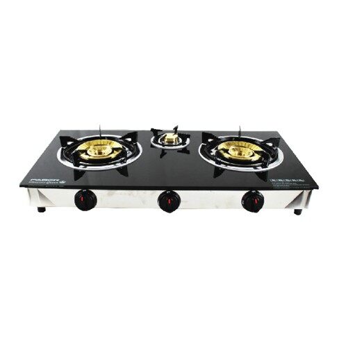 Faber 3 Burner Tempered Glass Cooker Glass Gas Stove FC GLAZZIMO QUEEN 7133 with Bubble Wrap (READY STOCK)