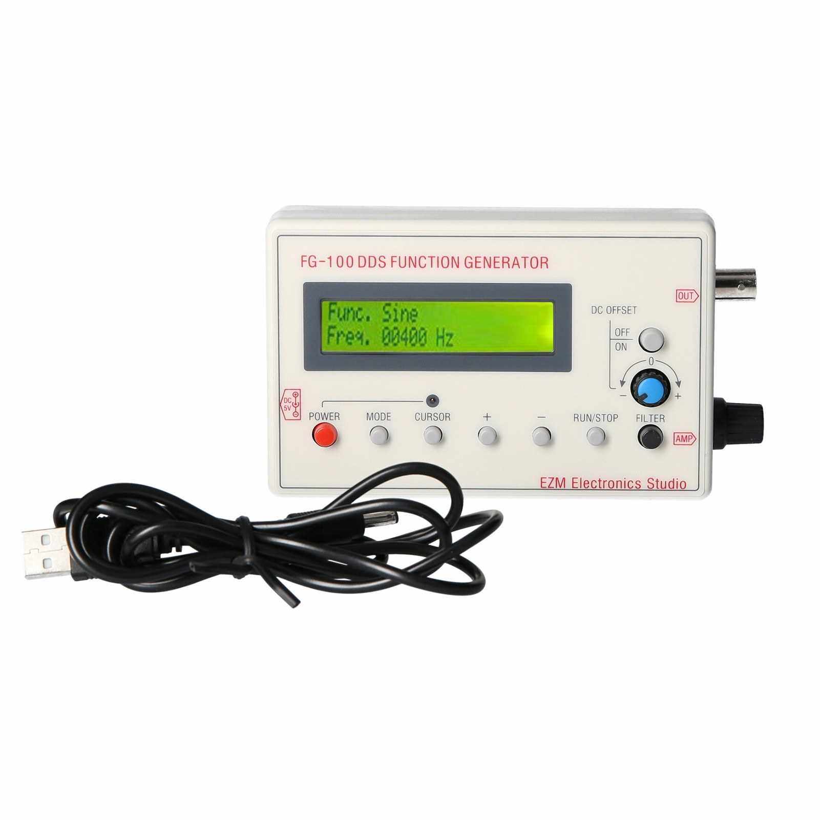 FG-100 DDS Function Signal Generator Frequency Counter 1Hz - 500KHz ...