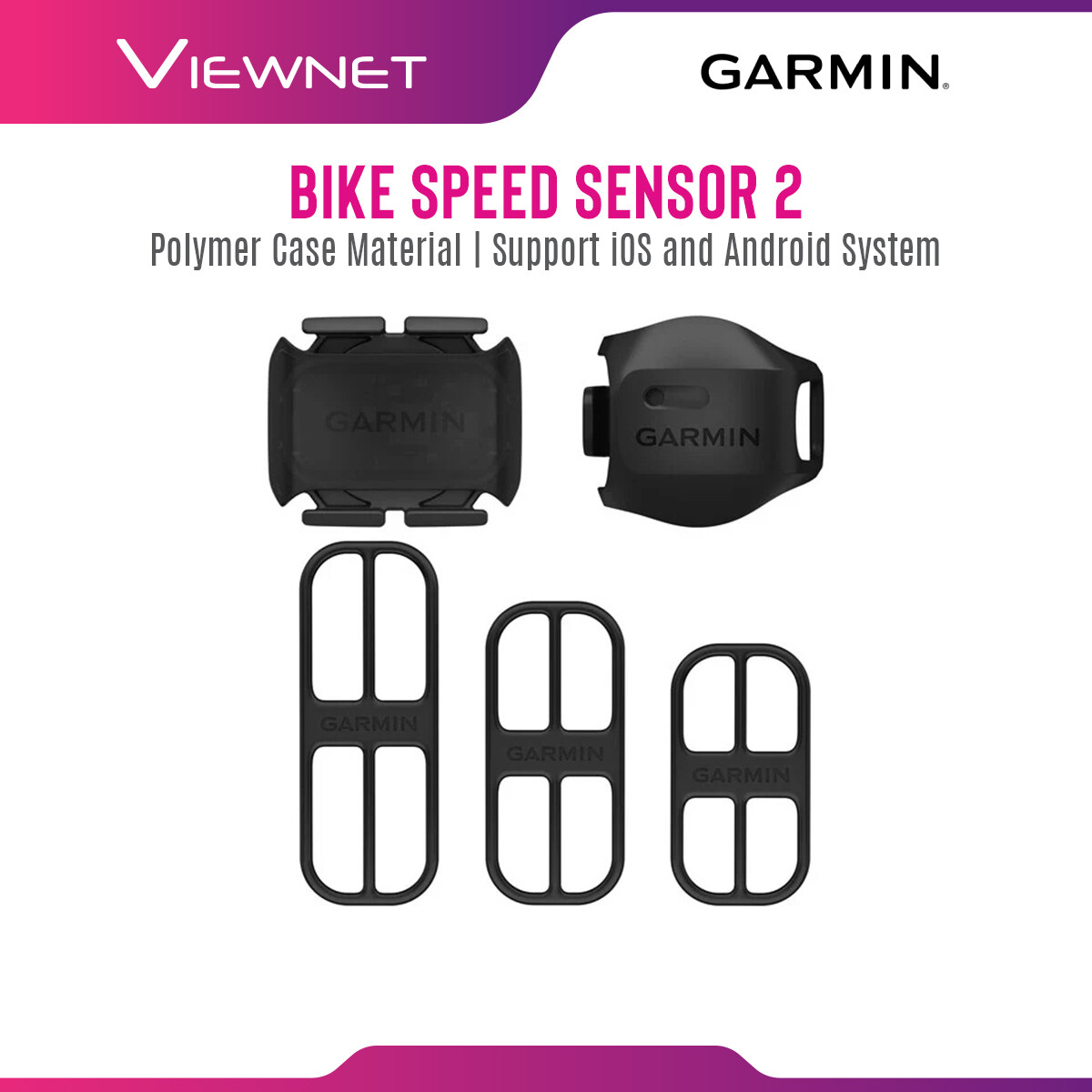 Garmin GM-010-12845-10 Black Polymer Bike Speed Sensor 2 And Cadence Sensor 2 Bundle