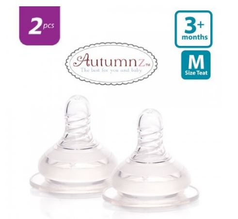 Autumnz - Soft Silicone Teat FAST Flow *2pcs* (S/M/L/2L/3L/X-cut/2X-cut)