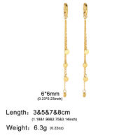 SKYRIM Elegant Tassel Earrings Stainless Steel Jewelry for Women Girls
