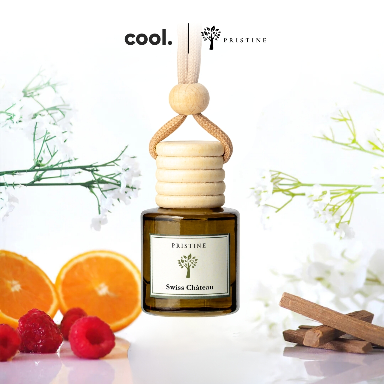 Pristine Car Diffuser | Swiss Chateau | Hotel Series | 8ml | Luxury Car Fragrance Essential Oil